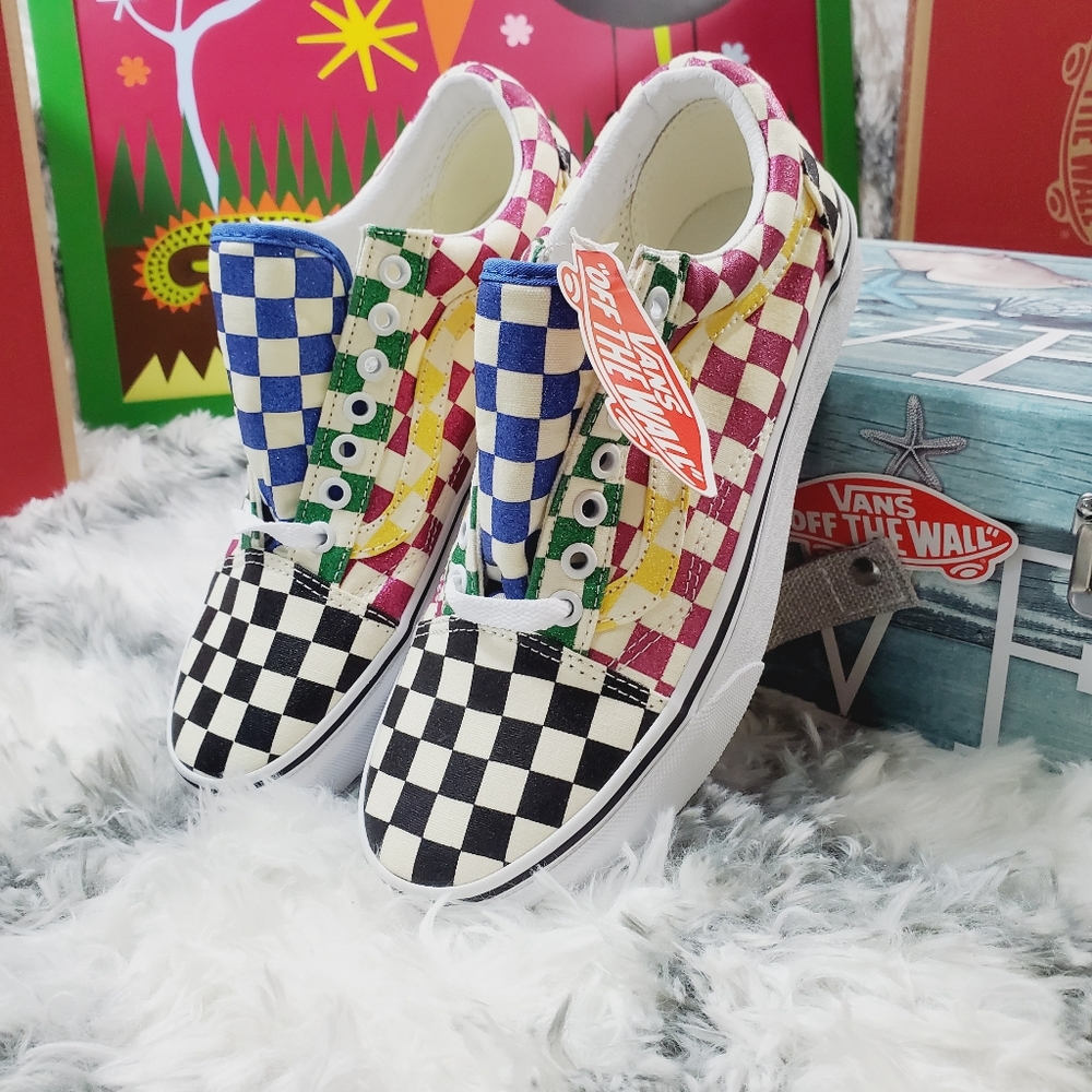 Vans Old Skool Glitter Check